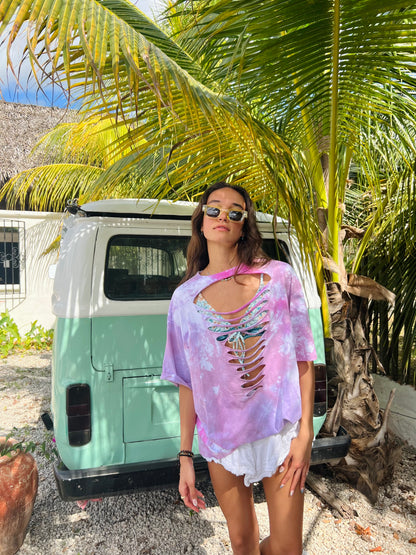 SHREDDED BEACH T